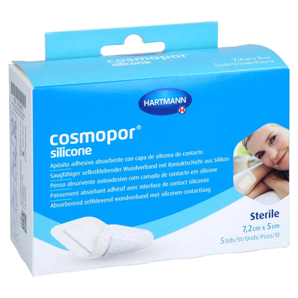 Cosmopor Silicone Wundverband 5x7,2 cm 5 St