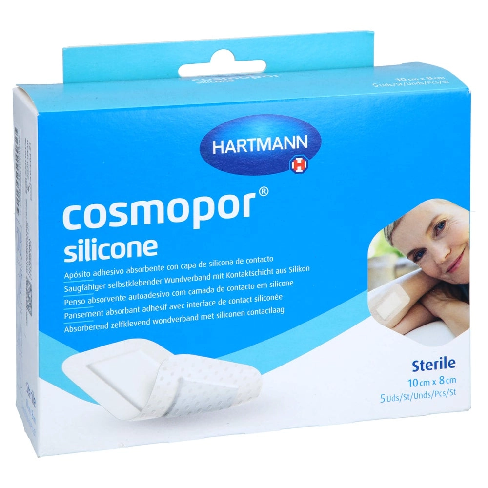 Cosmopor Silicone Wundverband 8x10 cm 5 St