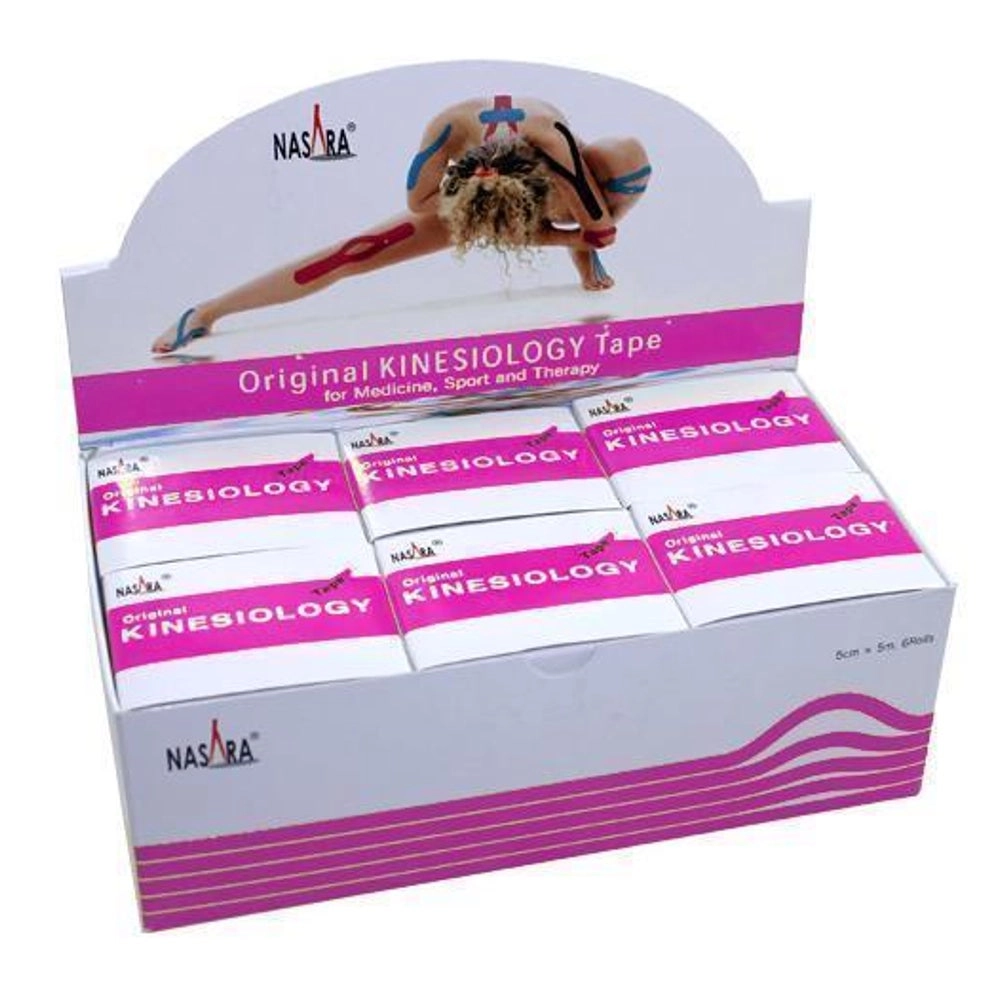 6x NASARA Kinesiologie Tape pink 30 m