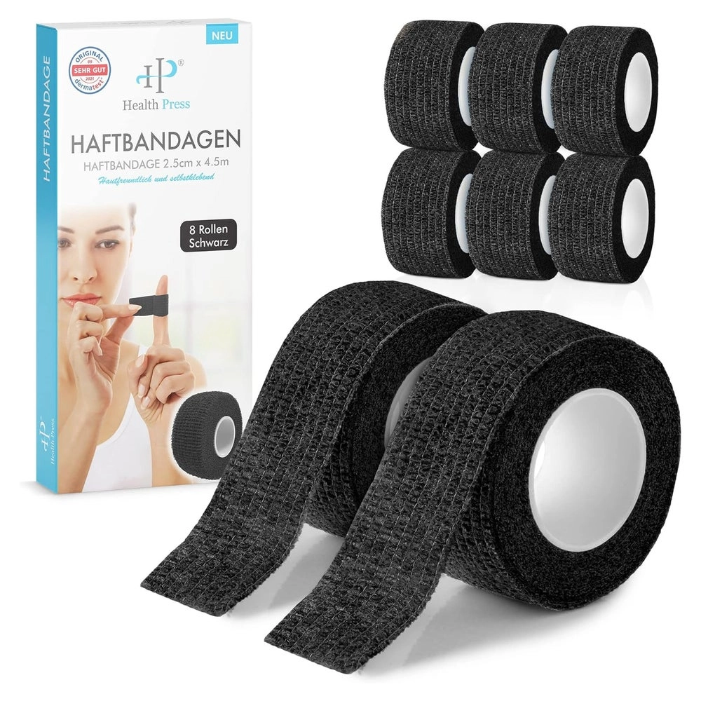 Health Press® Elastisches Fingerpflaster 2,5cm x 4,5m 8 St