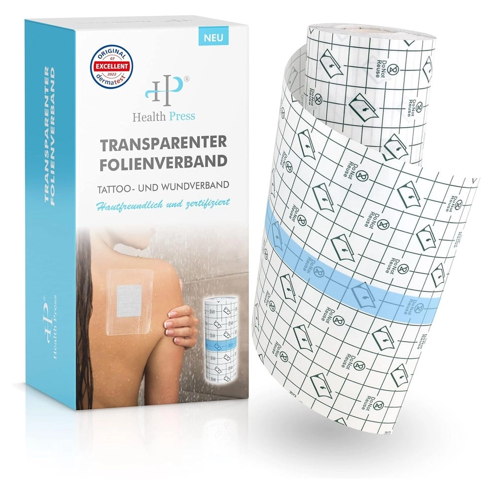 Health Press® Transparenter Folienverband 15cm x 10m 1 St