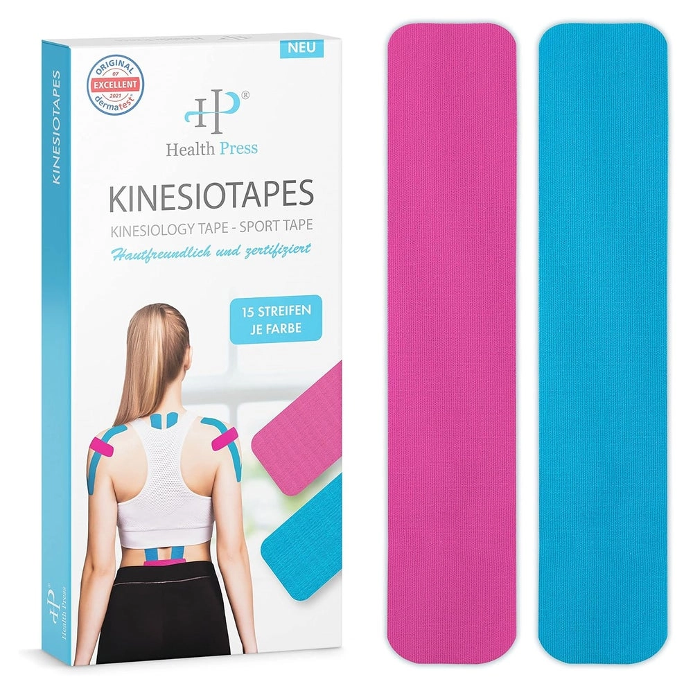 Health Press® Kinesiotapes Streifen Precut 25cm x 5cm 30 St