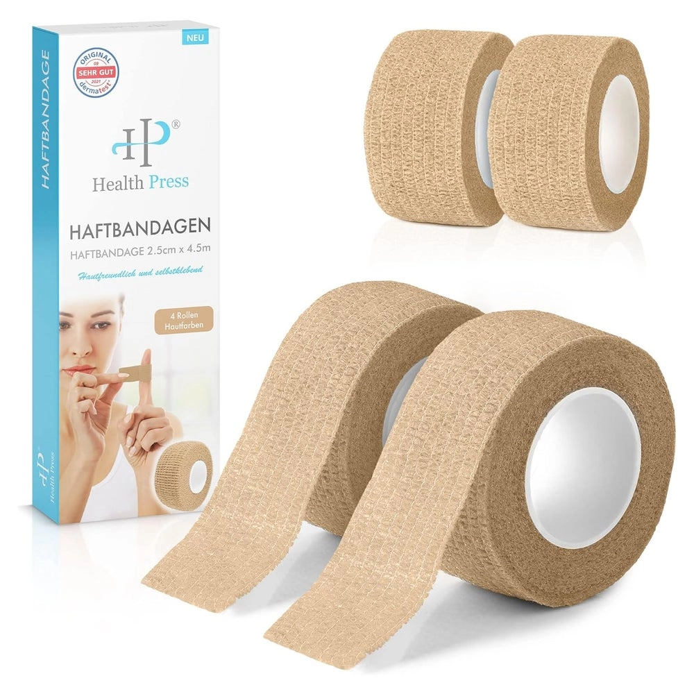 Health Press® Elastisches Fingerpflaster 2,5cm x 4,5m 4 St