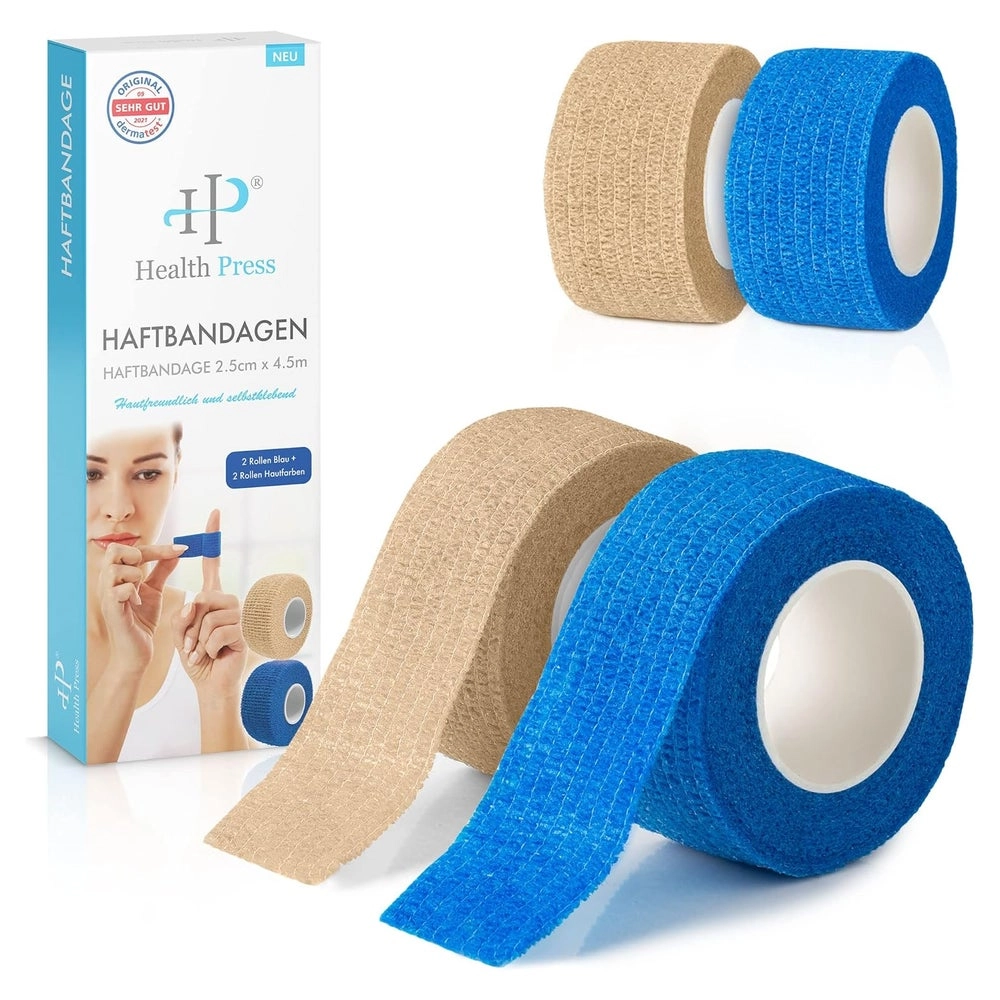 Health Press® Elastisches Fingerpflaster 2,5cm x 4,5m 4 St