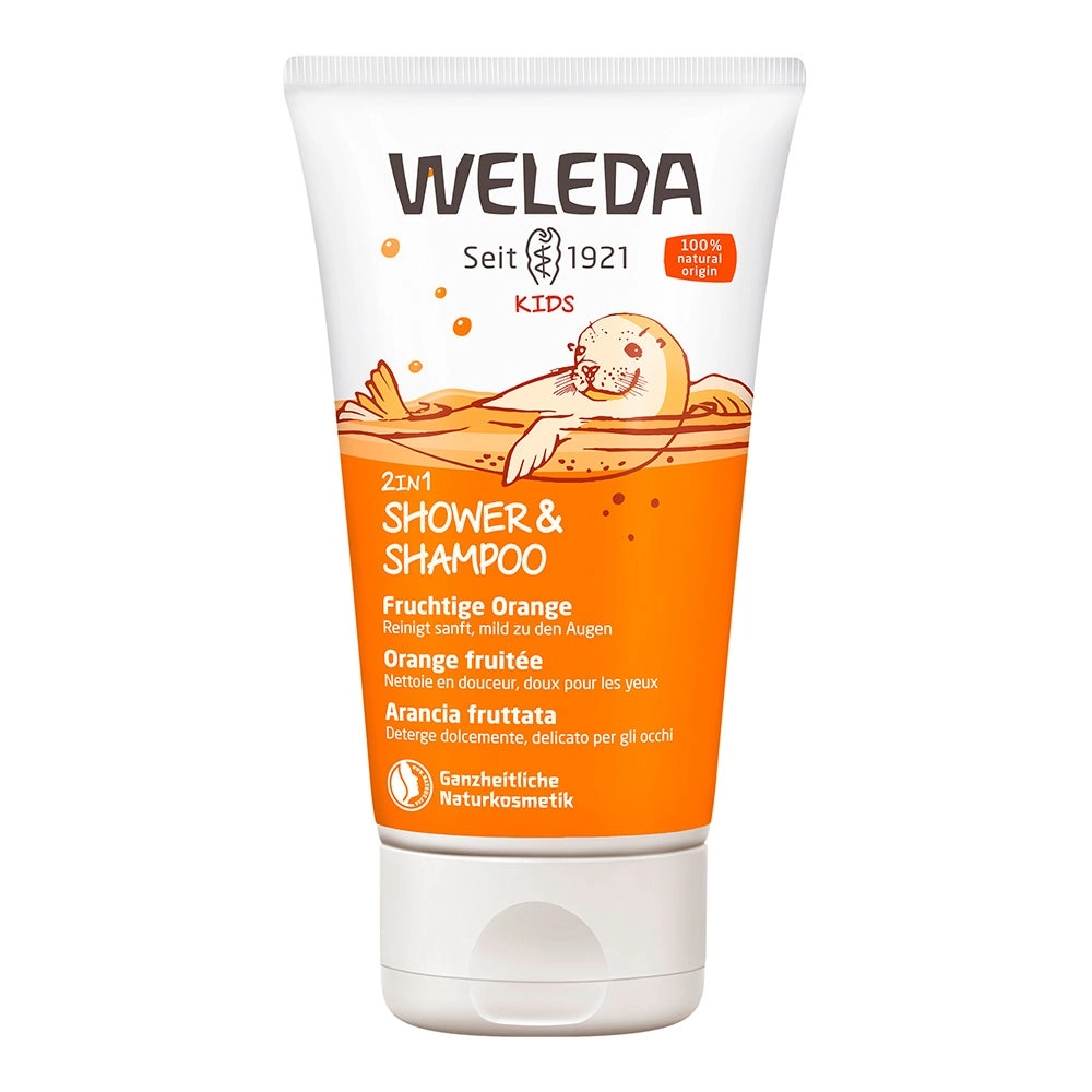 Weleda Kids 2in1 Shower & Shampoo Fruchtige Orange 150 ml