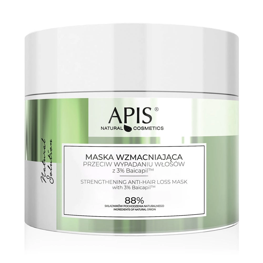 APIS NATURAL SOLUTION, Stärkende Anti-Haarausfall-Maske mit 3% Baicapil 200 ml