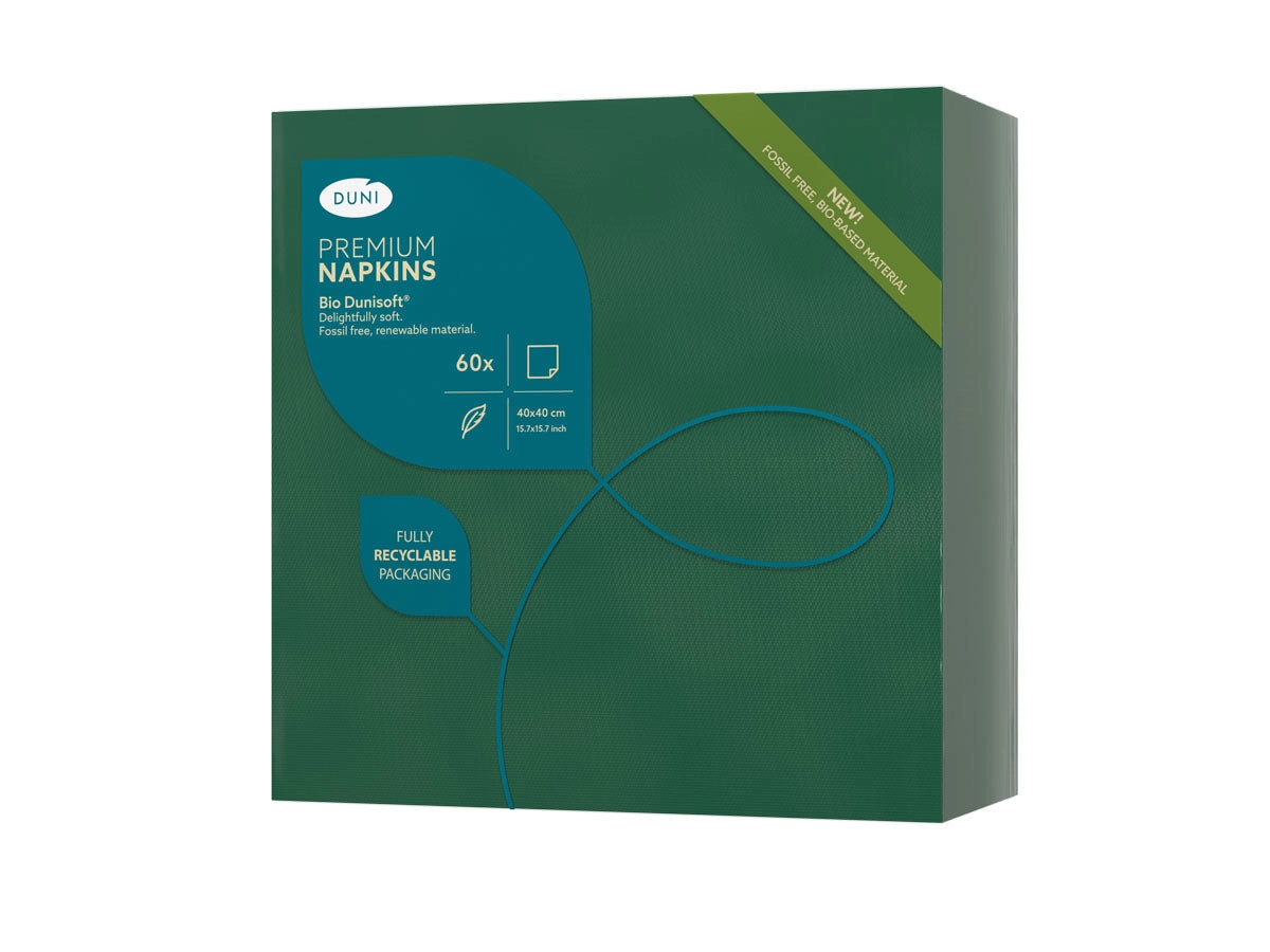 Bio-Dunisoft 60er Pack Servietten Jägergrün 40x40 cm