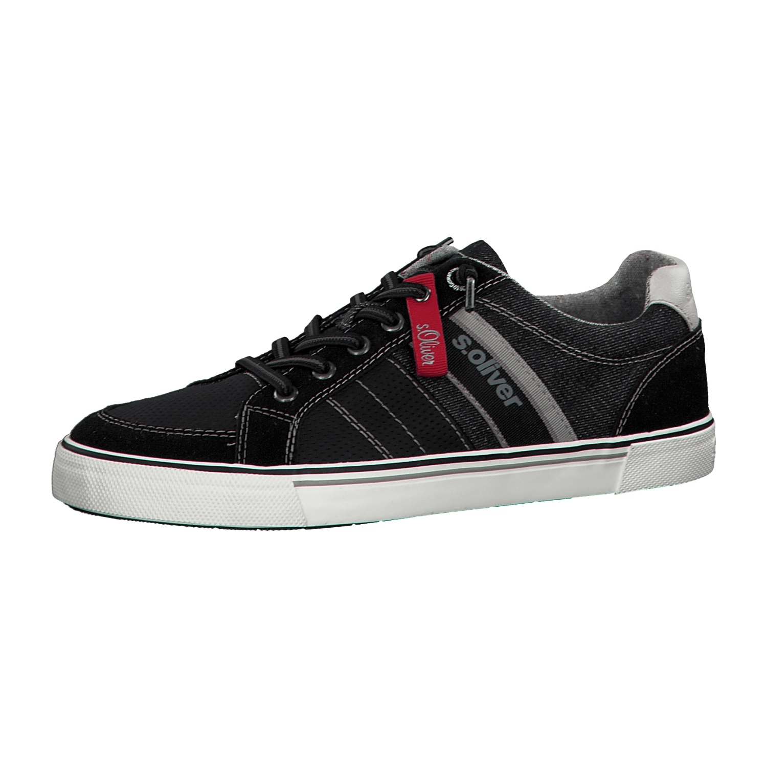 s.Oliver S. Oliver 5-5-13622-24/001 BLACK Sneaker low  FS 2020 für Herren, schwarz, Gr. 40 EU