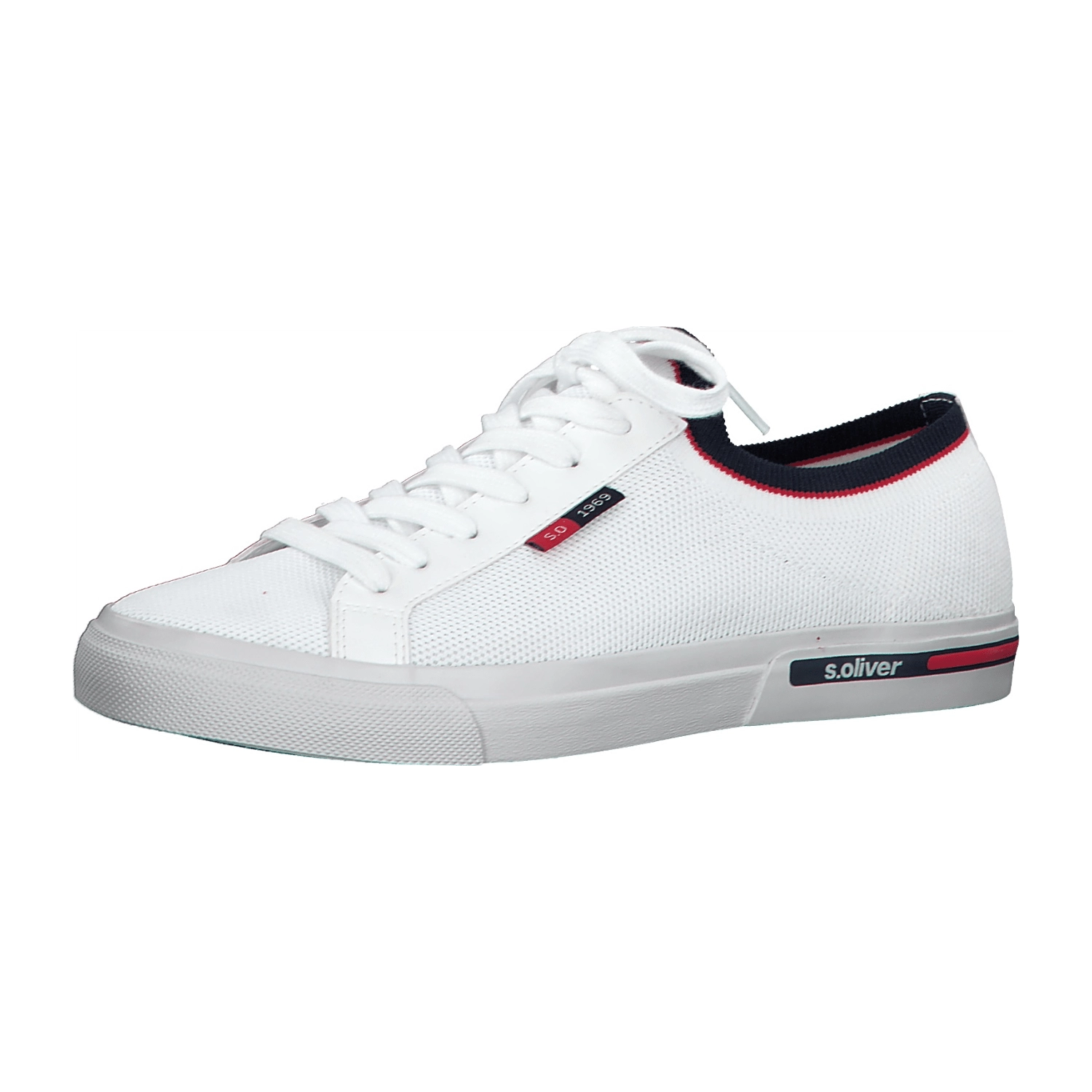 s.Oliver S. Oliver 5-5-13620-24/100 WHITE Sneaker low  FS 2020 für Herren, weiß, Gr. 46 EU