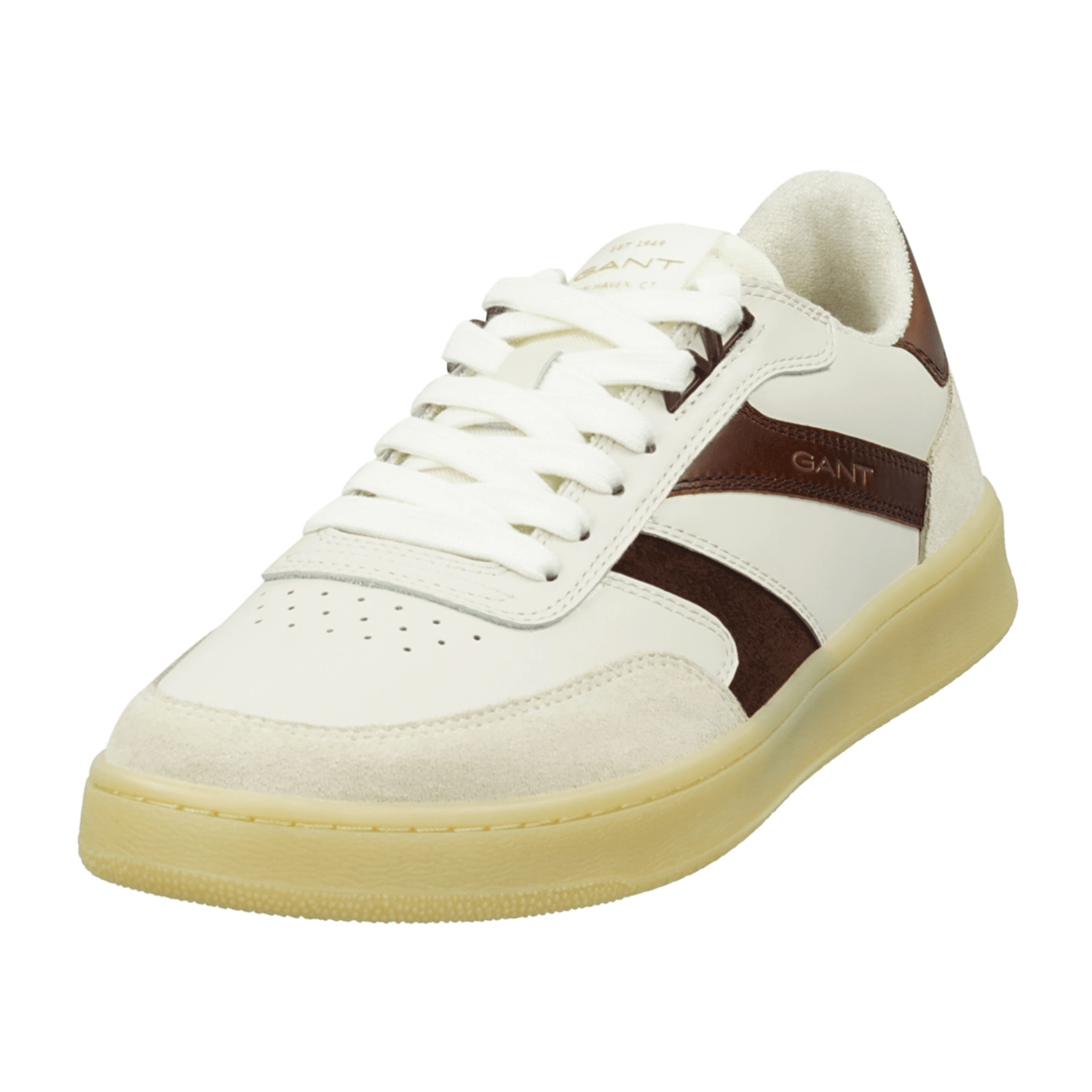 Gant DE 24631767/G229 cream/brown Sneaker low  FS 2022 für Herren, weiß, Gr. 44 EU