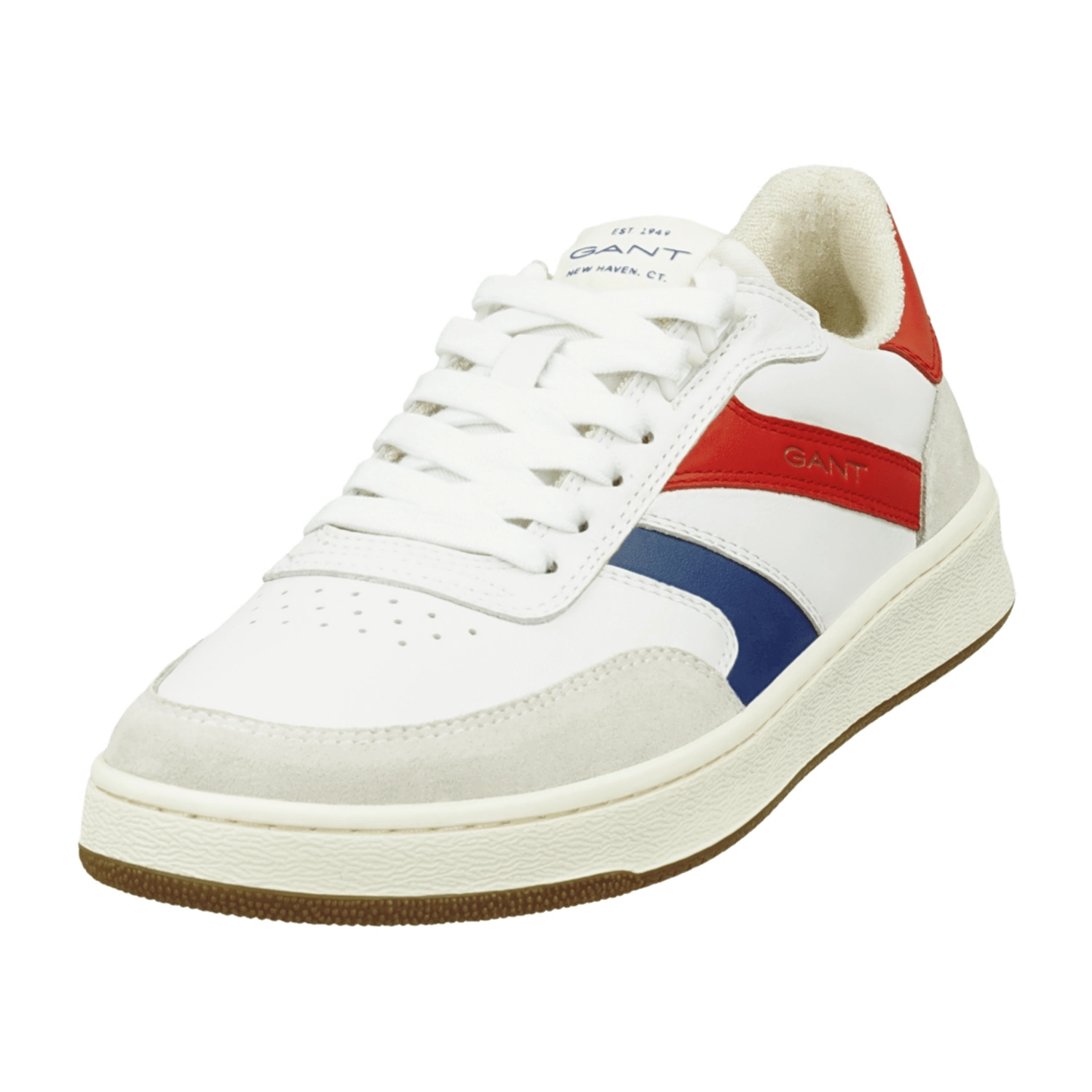 Gant DE 24631765/G319 wht/blue/red Sneaker low  FS 2022 für Herren, weiß, Gr. 46 EU