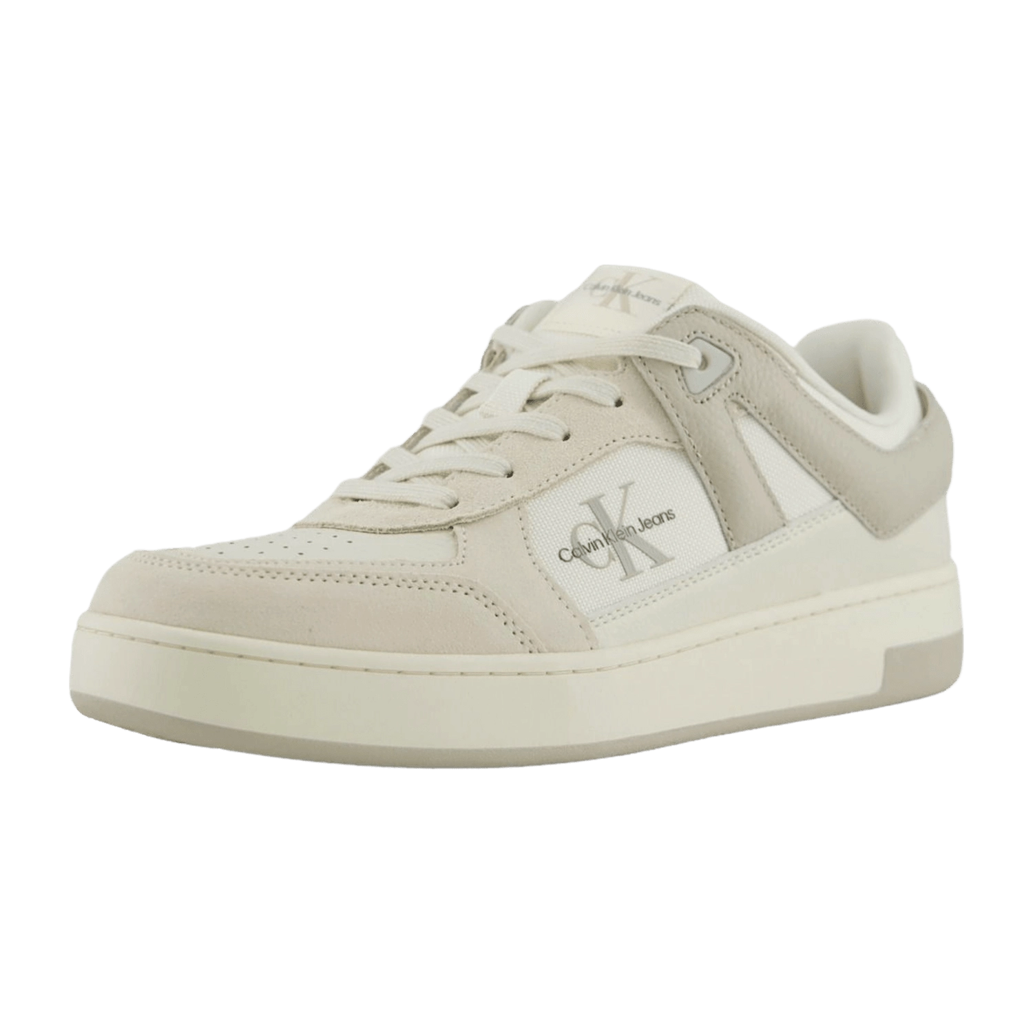 Calvin Klein BASKET CUP LOW LACEUP LTH ML M für Herren, beige, Gr. 45 EU