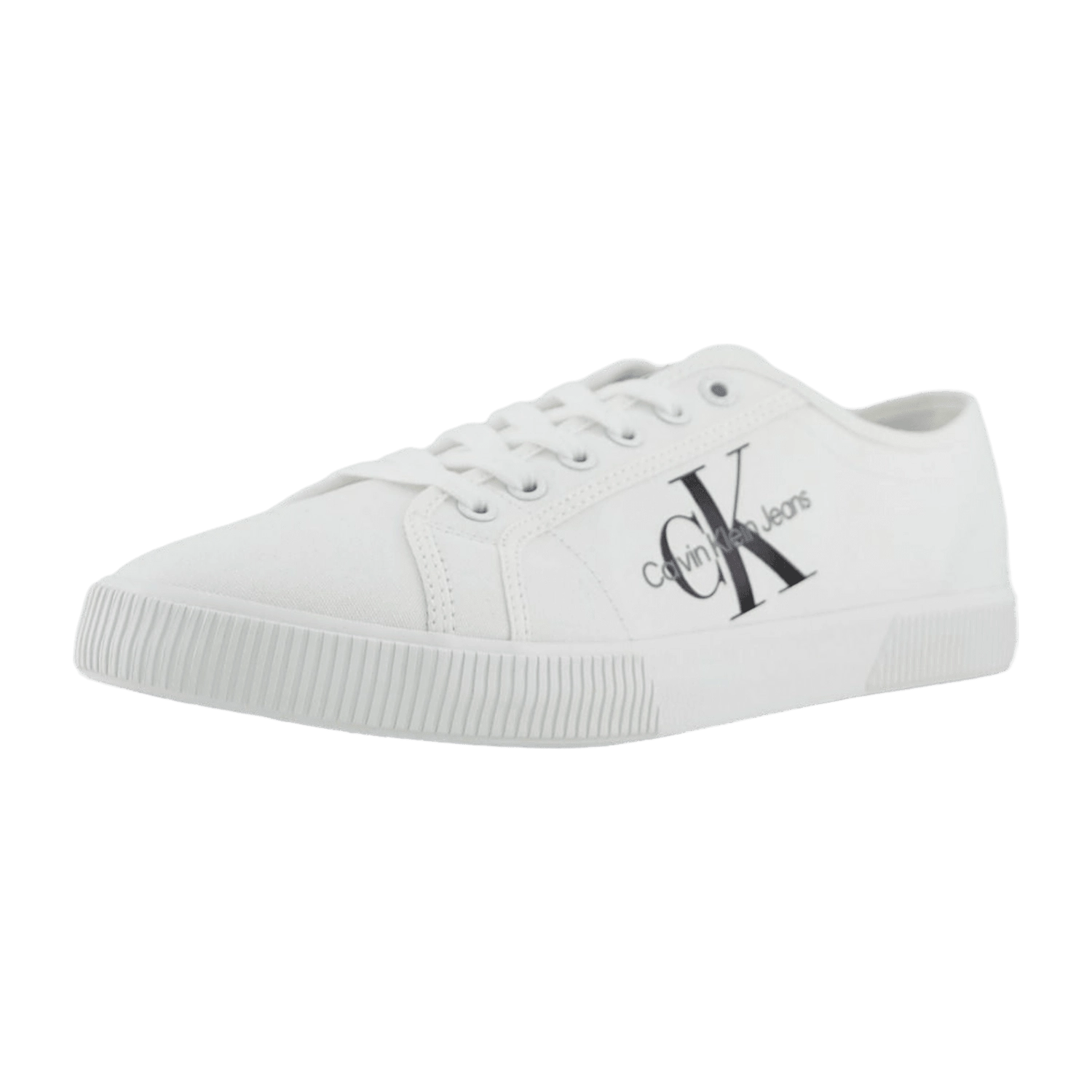 Calvin Klein ESS VULCANIZED LOW LACEUP CS M für Herren, weiß, Gr. 44 EU