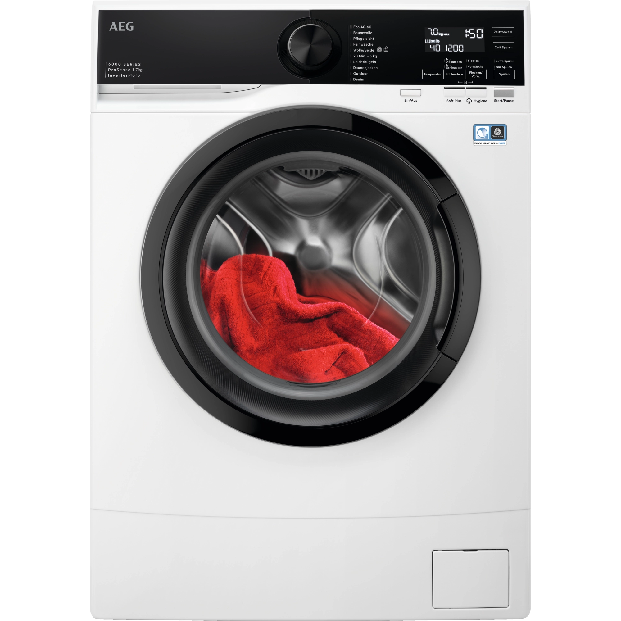 AEG 6000 ProSense® / Kleine Waschmaschine mit nur 487 mm Tiefe / 7 kg LSR6F75470