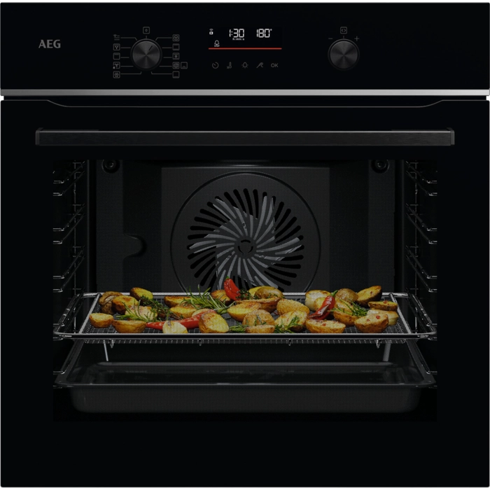 AEG 6000 SenseCook® / Einbaubackofen / WLAN-fähig / Pyrolytische Selbstreinigung / Schwarz TS6PB50WAB