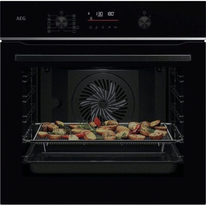 AEG 6000 SenseCook® / Einbaubackofen / WLAN-fähig / Pyrolytische Selbstreinigung / Schwarz TS6PB50WAB