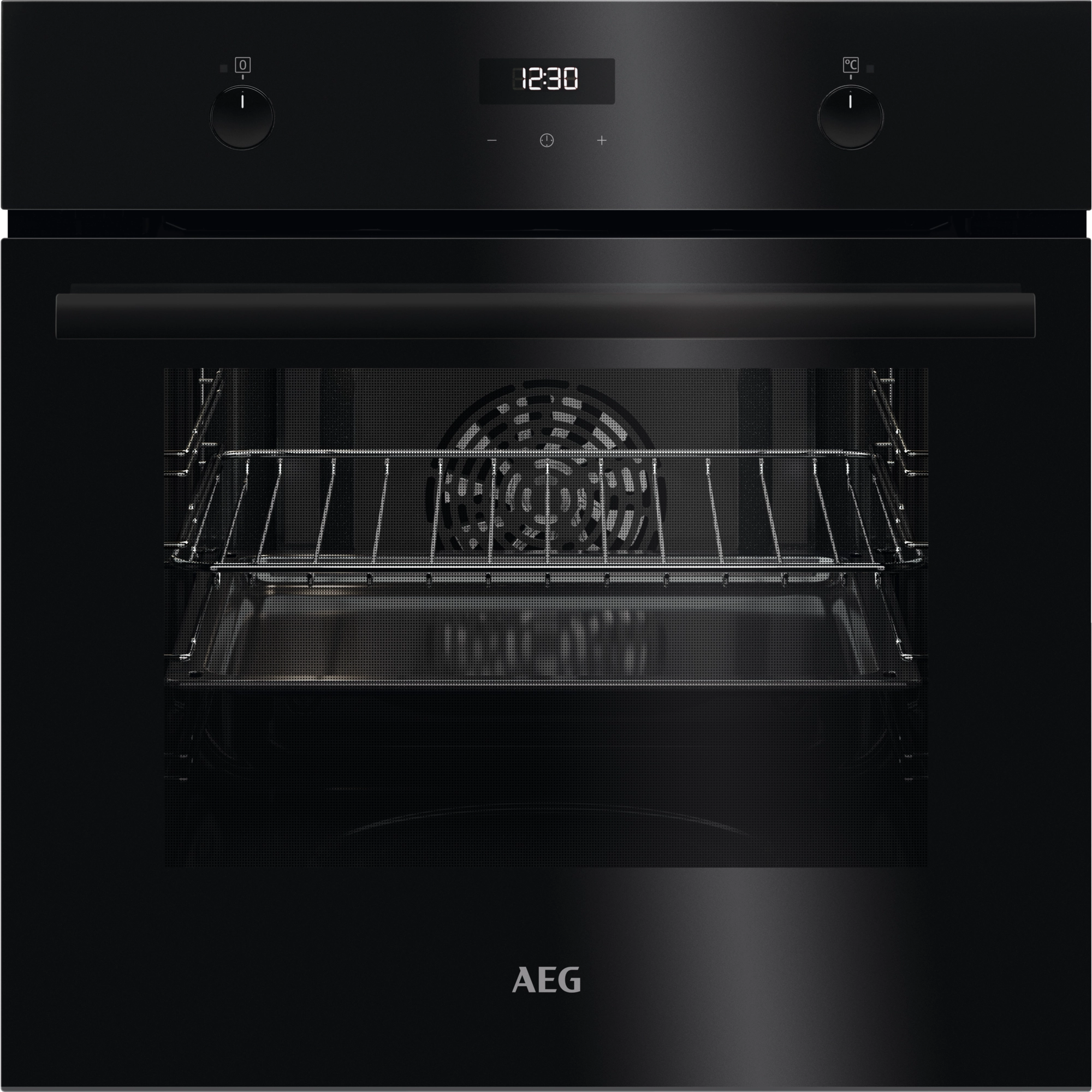 AEG SurroundCook Multifunktionsbackofen Einbaubackofen / Aqua-Reinigungsfunktion / Schwarz BEE43511AB