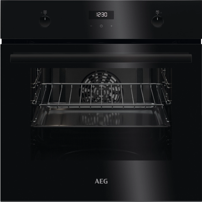 AEG SurroundCook Multifunktionsbackofen Einbaubackofen / Aqua-Reinigungsfunktion / Schwarz BEE43511AB