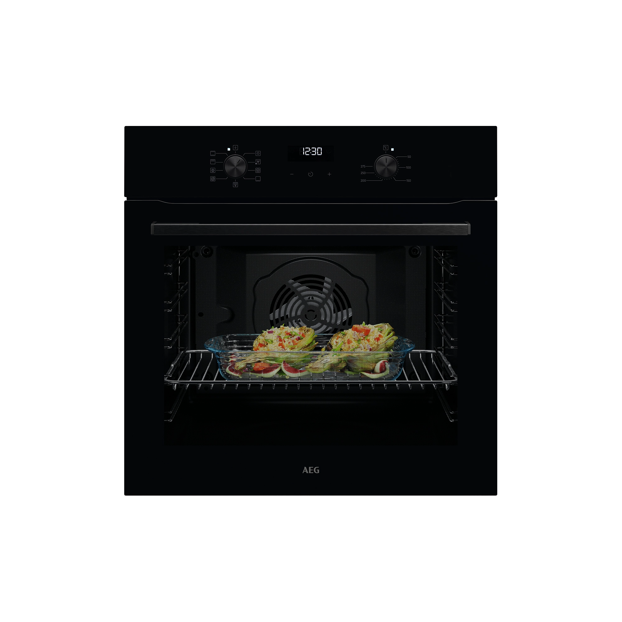 AEG 5000 SurroundCook® / Einbaubackofen / Aqua-Reinigungsfunktion / Schwarz TU5AB20WSK