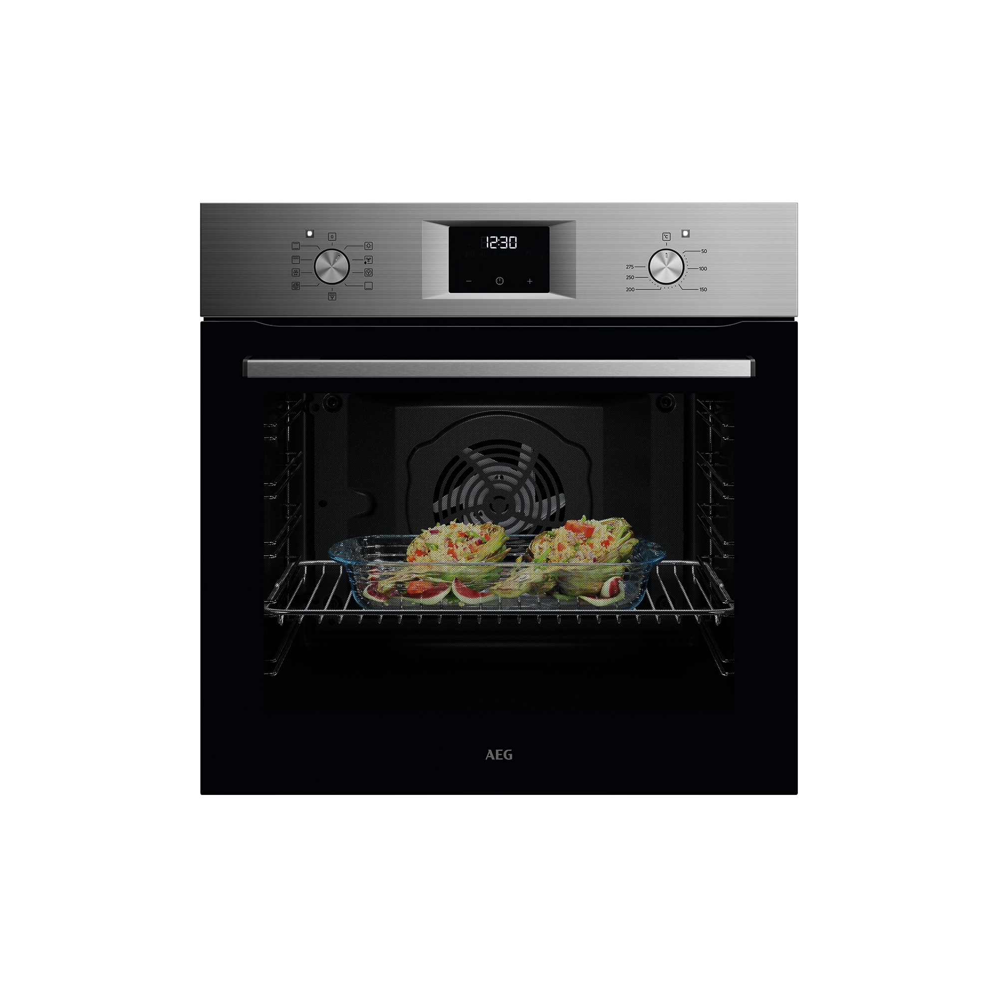 AEG 5000 SurroundCook® / Einbaubackofen / Aqua-Reinigungsfunktion / Schwarz OU5AB20ZSM