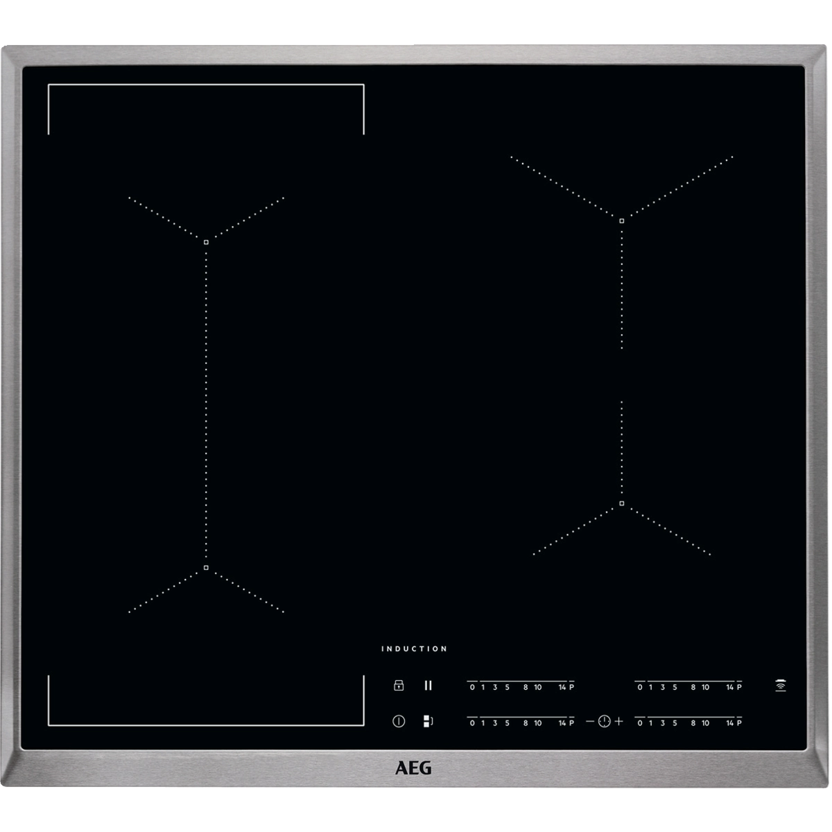 AEG 6000 Flex / Autarkes Induktionskochfeld / Hob²Hood / 60 cm IKE64441XB