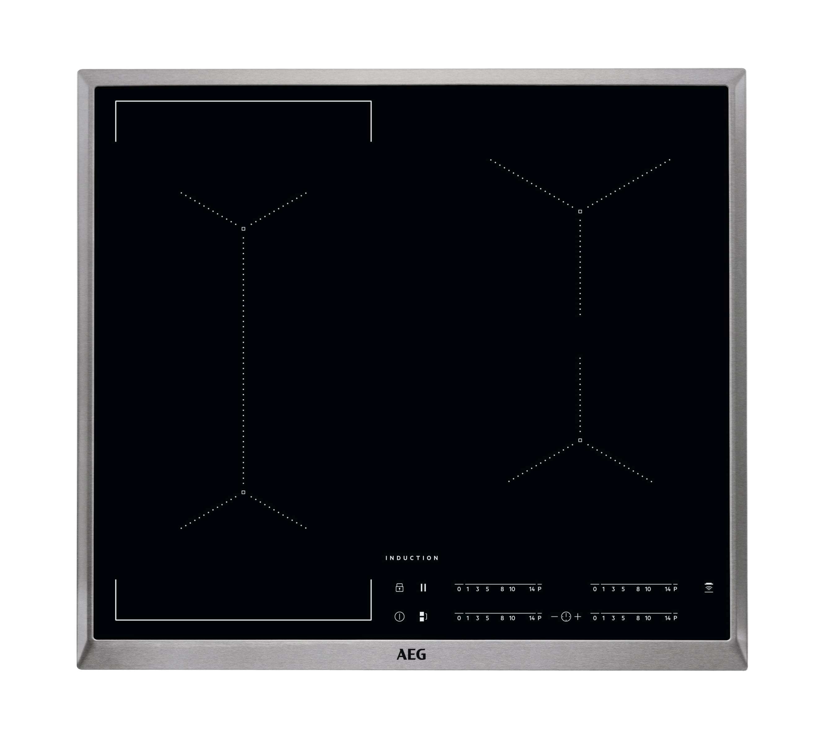 AEG 6000 Flex / Autarkes Induktionskochfeld / Hob²Hood / 60 cm IKE64441XB