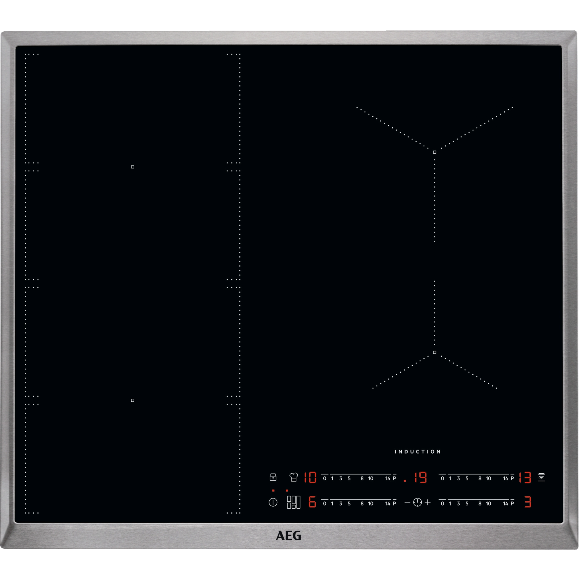 AEG 6000 Flex / Autarkes Induktionskochfeld / Hob²Hood / 60 cm IKE6447AXB