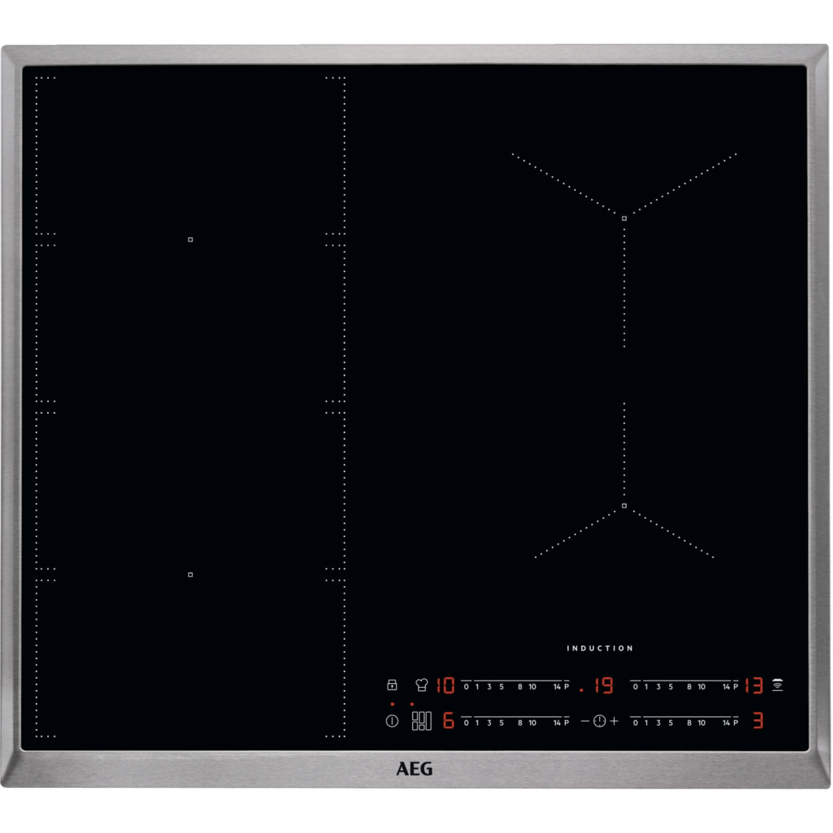 AEG 6000 Flex / Autarkes Induktionskochfeld / Hob²Hood / 60 cm IKE6447AXB