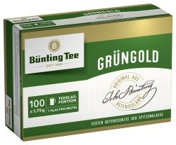 Bünting Tee Grüngold Tassenbeutel