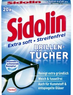 Sidolin Streifenfrei Brillentücher extra soft