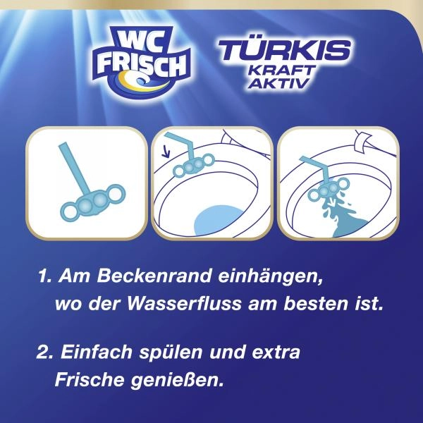 WC Frisch Kraft-Aktiv Duftspüler Türkis Meeresfrische