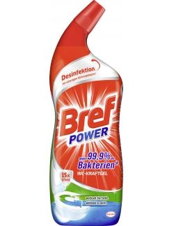 Bref Power WC-Kraftgel gegen 99,9% der Bakterien