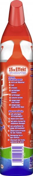 Bref Power WC-Kraftgel gegen 99,9% der Bakterien