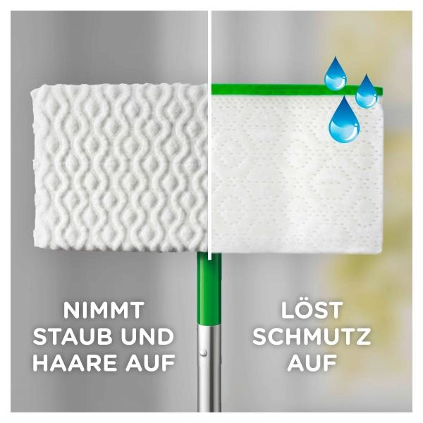 Swiffer Staubwischer Systemstarter (Bodenstab + 8 Trockentücher + 3 Wet Wischtücher)