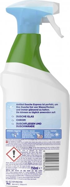 Antikal Kalkreiniger-Spray Dusche Express