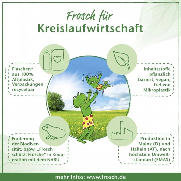 Frosch Waschmittel Flüssig Granatapfel Buntwäsche