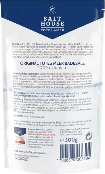 Salthouse Totes Meer Therapie Badesalz 100% naturrein