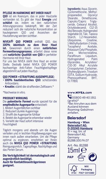 Nivea Q10 Power Anti-Falten + Straffung Augenpflege