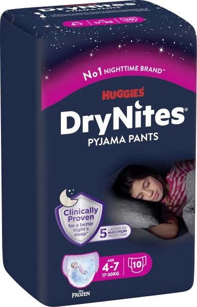 Huggies DryNites Pyjama Pants Girl 17-30kg