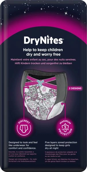 Huggies DryNites Teen Pyjama Pants Girl 27-57kg