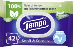 Tempo Feuchtes Toilettenpapier sanft & sensitive