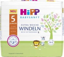 Hipp Babysanft Windeln Größe 5 Junior 11-16kg