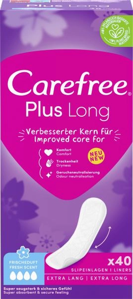 Carefree Slipeinlagen Plus Long Frischeduft