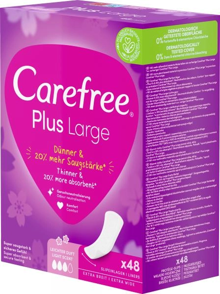 Carefree Plus Large Slipeinlagen Leichter Duft