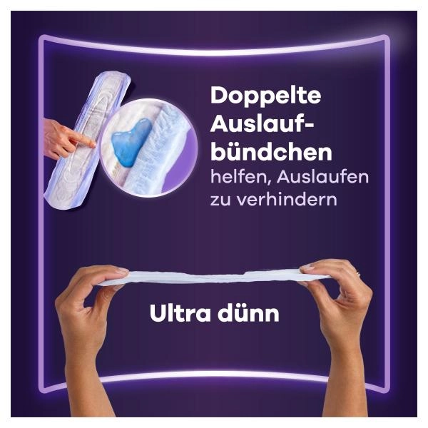 Always Discreet Ultimate Nacht Inkontinenzeinlagen für Frauen Monatspaket 48 St.