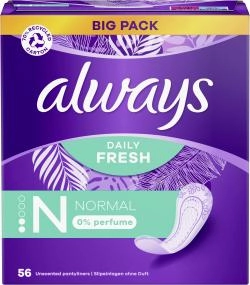 Always Daily Fresh Slipeinlagen Normal ohne Parfum