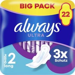 Always Ultra Day Binde Long mit Flügeln Größe 2