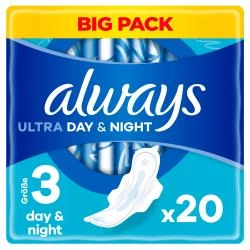 Always Ultra Day Night Binde mit Flügeln Gr. 3