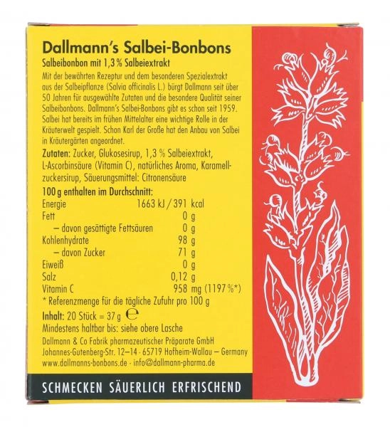 Dallmann's Salbei Bonbons mit Vitamin C