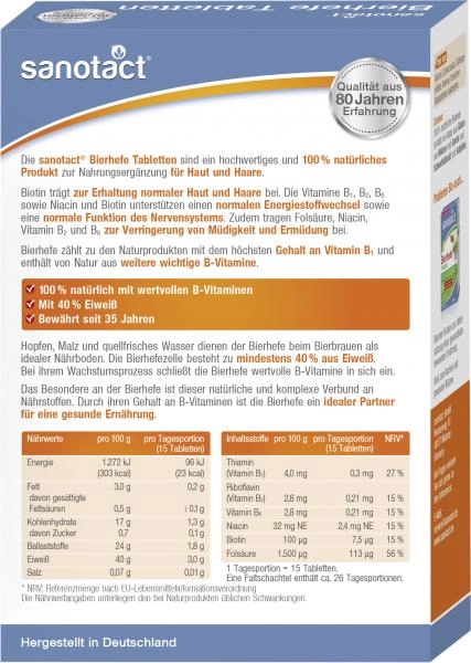 Sanotact Bierhefe Tabletten